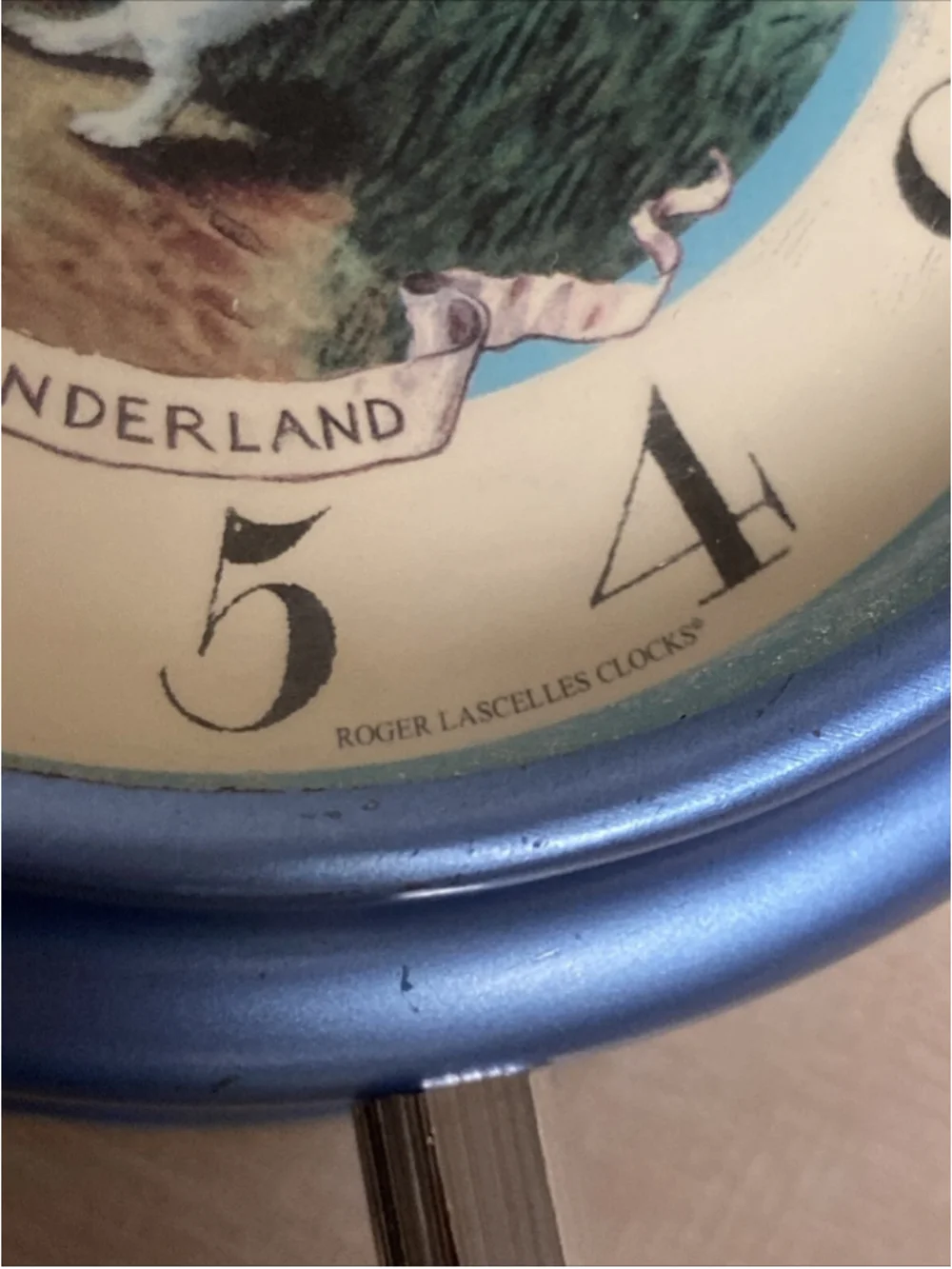 Alice In Wonderland Alarm Clock Made Exclusively For Roger Lascelles Clocks